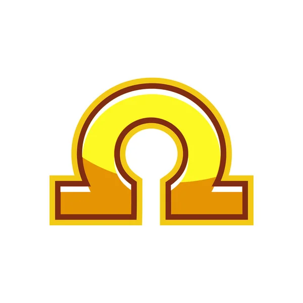 Golden Zodiac Libra Astrology Sign — Stockvector