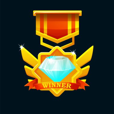 Game badges with Gem for game UI.