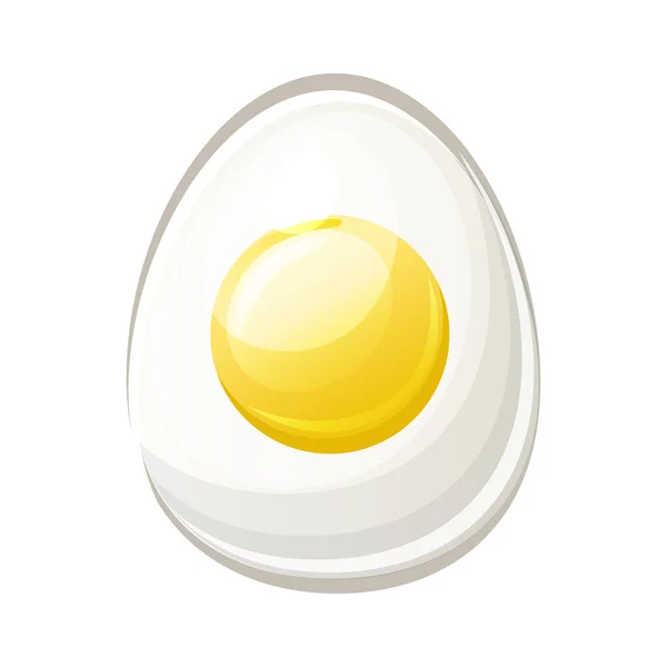 Ізольоване Яйце Жовтком Мультяшний Єкт Подібна Копія Jpg — стокове фото