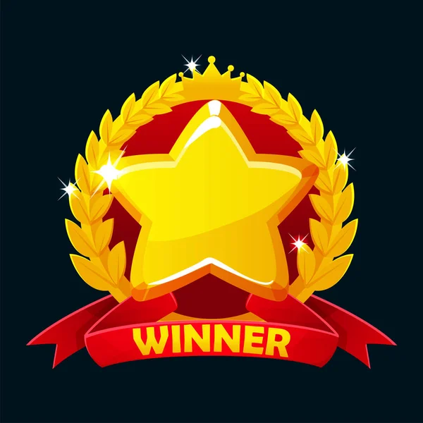 Game Badges Golden Star Level Icon Game Assets Similar Jpg — Stock Photo, Image