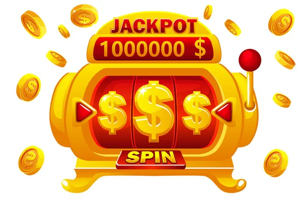 Lege Gouden Gokautomaat Slot Machine Voor Online Casino Slots Spel — Stockfoto