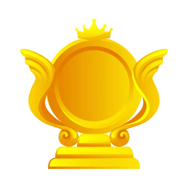 Χρυσό Εικονίδιο Ανταμοιβής Παιχνιδιού Νικητής Βραβείου Εικονιδίου Παιχνιδιού — Διανυσματικό Αρχείο