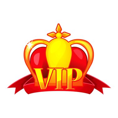 Oyun UI VIP konsolu. Vektör Tasarımı.