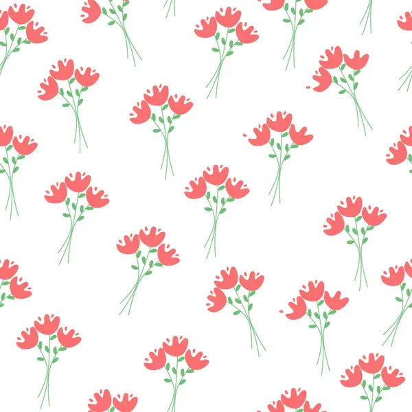 ปแบบไร บแบนท ดอกไม — ภาพเวกเตอร์สต็อก