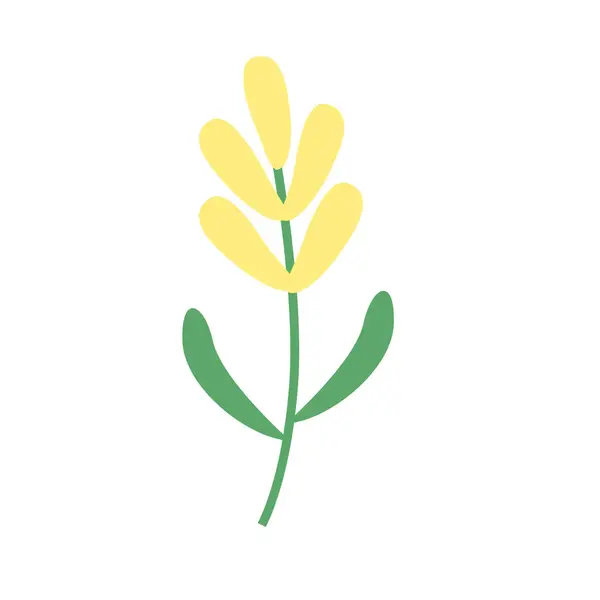 ดอกไม ใบไม กราฟ กไอคอนแบน ชธรรมชาต — ภาพเวกเตอร์สต็อก