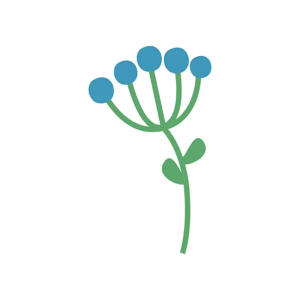 ใบไม และฤด ดอกไม ไอคอนแบน ธรรมชาต ของพ กษณ ดอกคาโมไมล — ภาพเวกเตอร์สต็อก