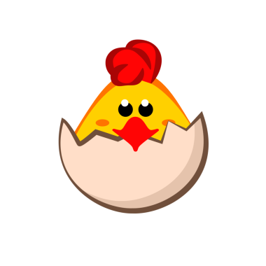 Çatlamış yumurtadan fırlayan tavuk bebek. Şirin piliç.. 