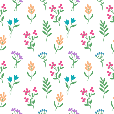 Şeffaf bir arkaplanda desensiz dekoratif çiçekler.