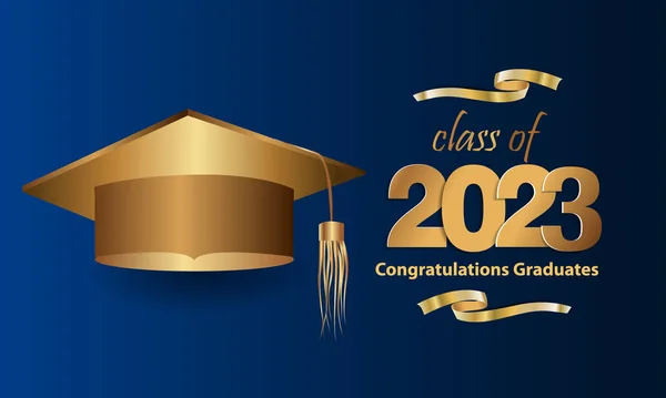 Συγχαρητήρια Για Την Αποφοίτησή Σου Από Σχολείο Τάξη Του 2023 — Διανυσματικό Αρχείο