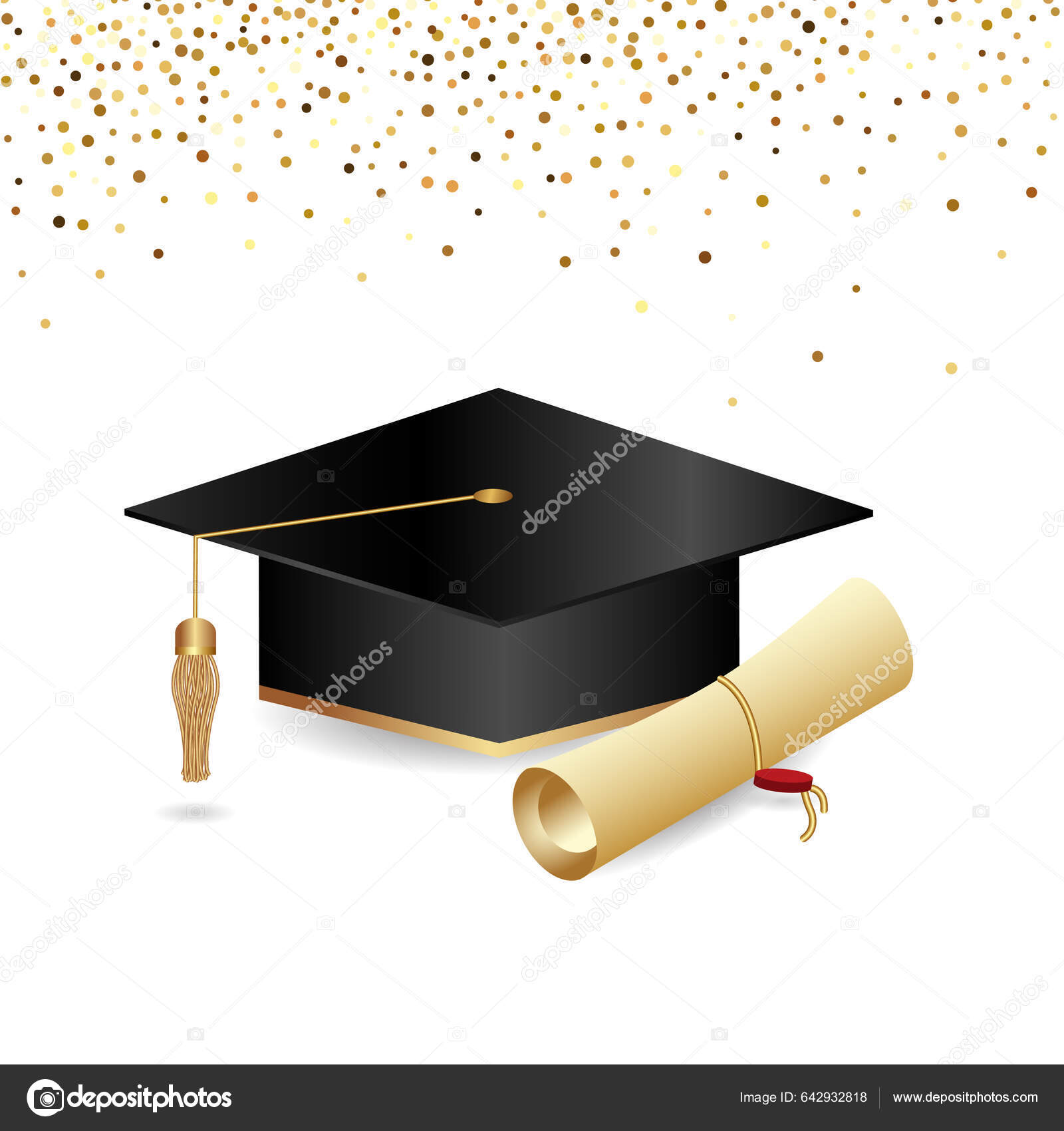 Congratulations Graduation Class 2023 Graduation Cap Confetti 