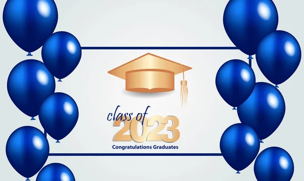 Συγχαρητήρια Για Την Αποφοίτησή Σου Από Σχολείο Τάξη Του 2023 — Διανυσματικό Αρχείο
