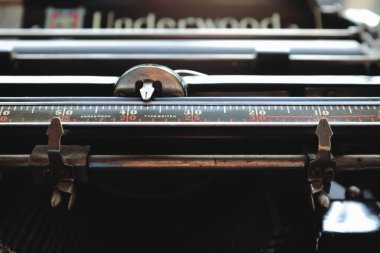 Prag, Çek Cumhuriyeti - 23 Aralık 2017: Underwood daktilosunun eski modeli