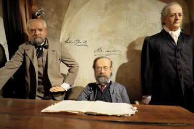 Prag, Çek Cumhuriyeti - 31 Ocak 2016 'da Çek Cumhuriyeti' nin Prag kentindeki balmumu müzesini ziyaret edin.