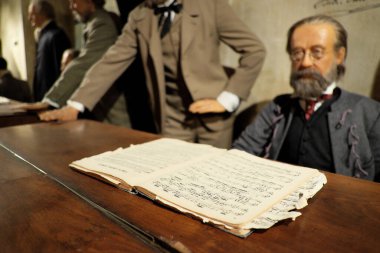 Prag, Çek Cumhuriyeti - 31 Ocak 2016 'da Çek Cumhuriyeti' nin Prag kentindeki balmumu müzesini ziyaret edin.