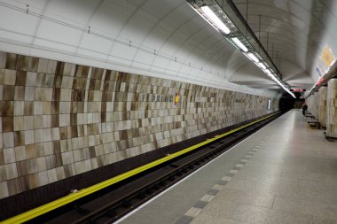 Prag, Çek Cumhuriyeti - 25 Ocak 2016 Prag, Çek Cumhuriyeti 'nin Prag kentinde çekilen fotoğraf.