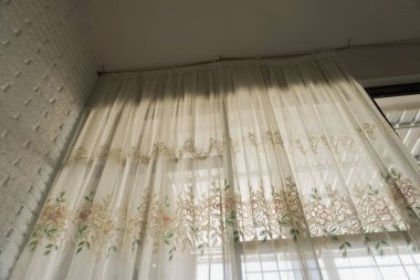 house curtains with a view in the afternoon