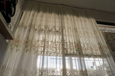 house curtains with a view in the afternoon