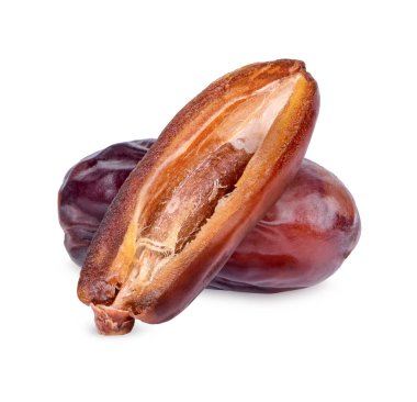 Beyaz arka plan üzerinde izole taze tarihleri