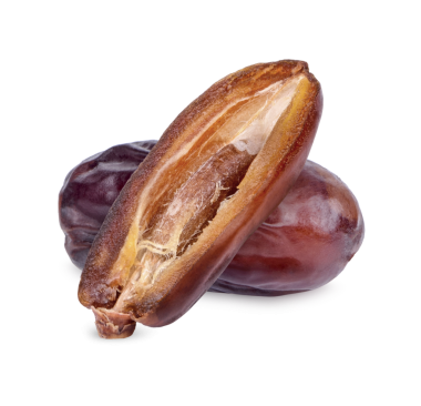 Şeffaf arkaplanda taze tarihler izole edildi