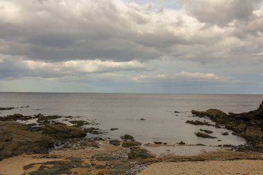 clouds over the Cantabrian sea in Galicia, Spain
