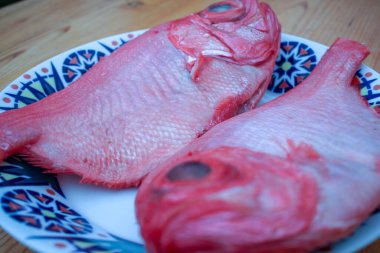 two red breams ready to be cooked for lunch