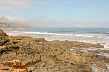 hazy day in the Cantabrian coast in Galicia