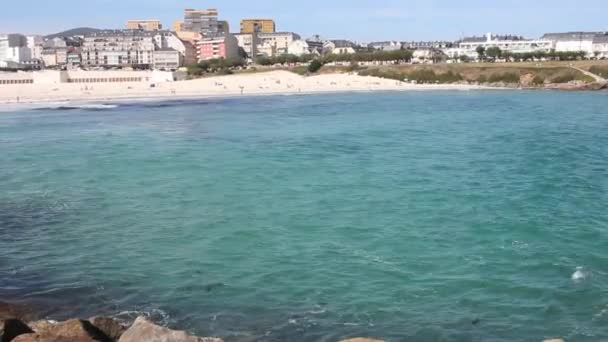 Rapadoira Beach Foz Galicia Spain — Video Stock