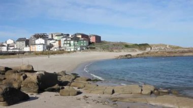 a beach in San Cibrao, Spain