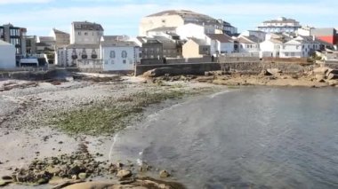 a beach in San Cibrao in the north of Spain