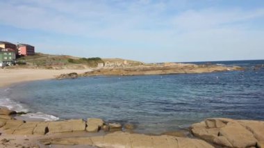 beach in San Cibrao in the Cantabrian sea