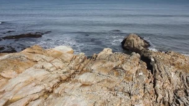 Rocks Cantabrian Coast Foz Spain — Stock Video