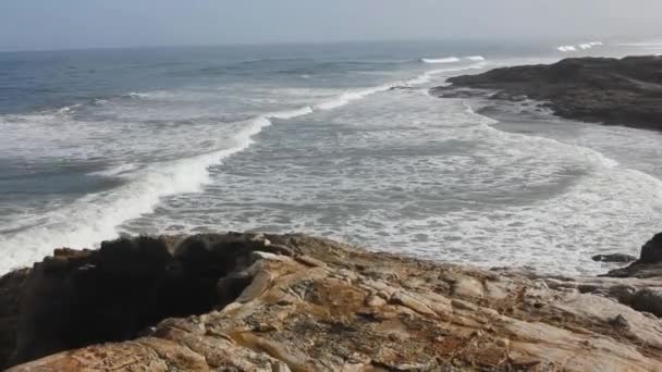 Waves Reaching Coast Foz Cantabrian Sea — Stock Video