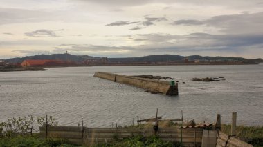 Cantabrian sea in San Cibrao, Galicia, Spain