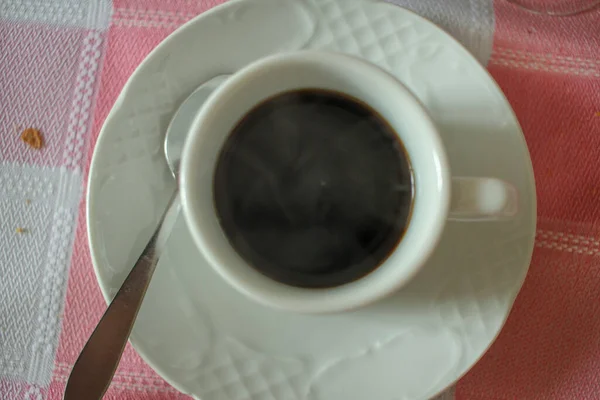 Una Tazza Caffè Casa Dopo Pranzo — Foto Stock