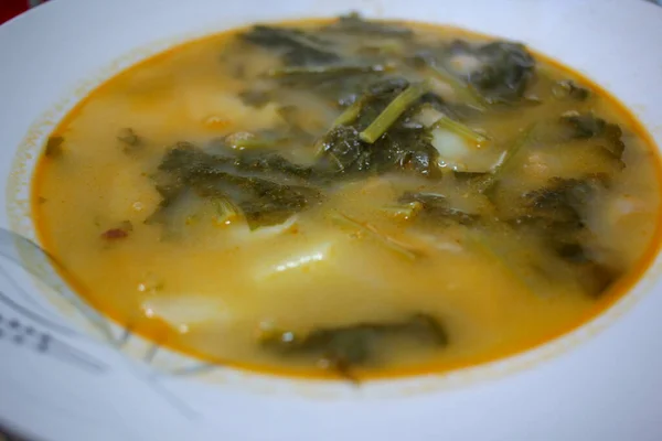 Galiçya Çorbası Spanya Dan Çok Sağlıklı Bir Yemektir — Stok fotoğraf