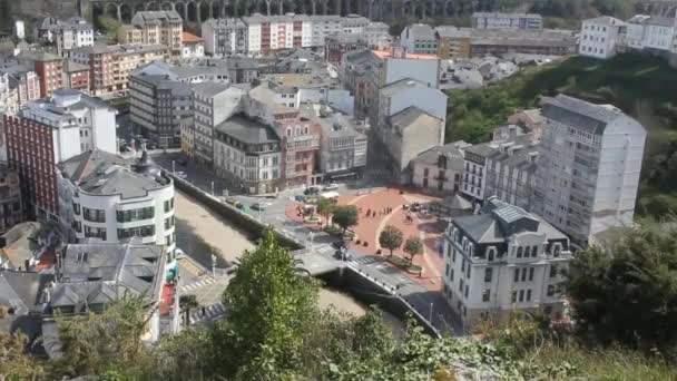 Luarca Encuentra Asturias España Costa Cántabra — Vídeo de stock