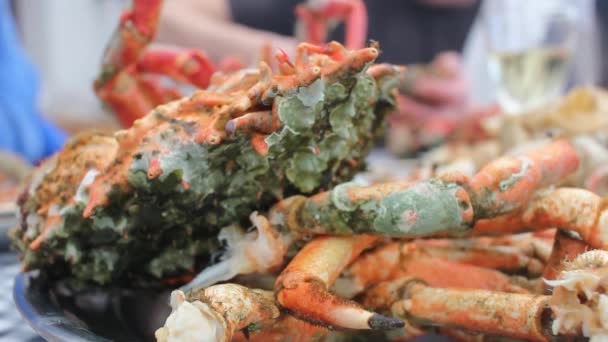 我非常喜欢吃螃蟹 — 图库视频影像