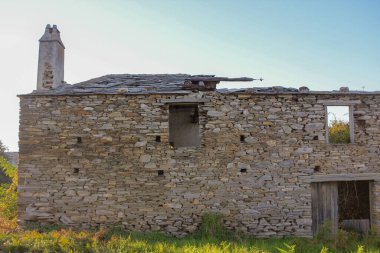 İspanya 'da taştan bir ev.