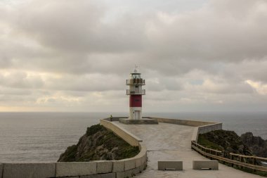 Galiçya, İspanya 'da Cape Ortegal' de deniz feneri