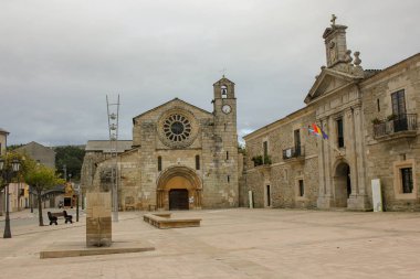 Lugo, Galiçya, İspanya 'daki Meira kilisesinin güzelliği.