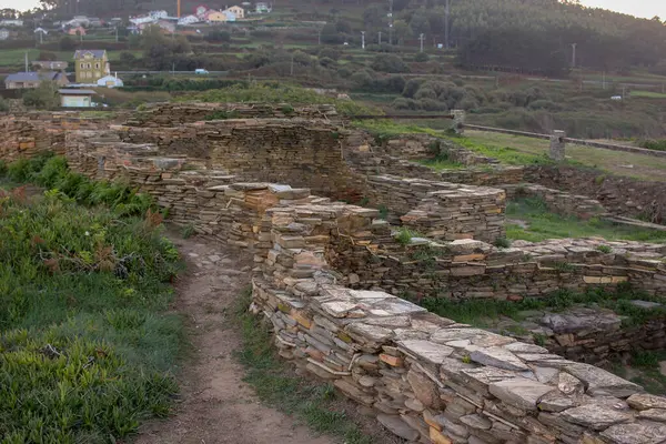 stock image Castro de Fazouro in close to the Cantabrian sea and it is an old celtic settlement