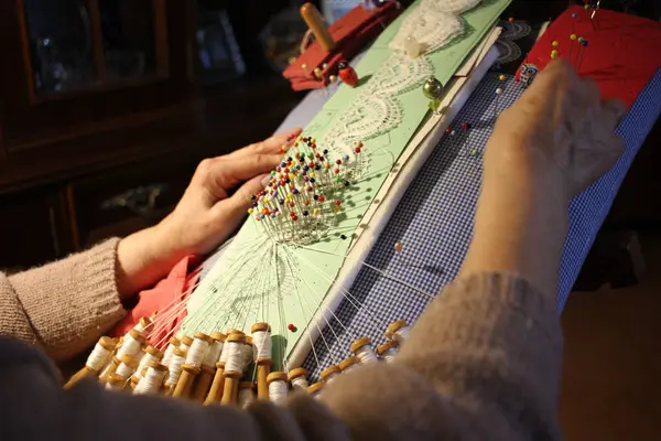 Threaded Wisdom: Crafting Bobbin Lace in Golden Years