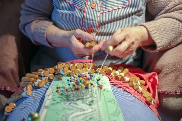 Time-Honored Craft: Bobbin Lace Magic in Senior Hands