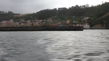 San Esteban de Pravia, Asturias, İspanya, bir tekneden.