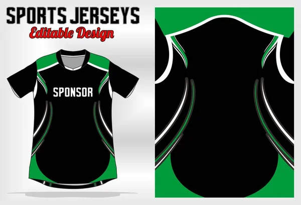 Jersey Design Suitable Sport Uniform Football Basketball Vollyball Soccer Cycling — Vettoriale Stock