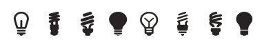 Ampuller. Ampul simgesi seti
