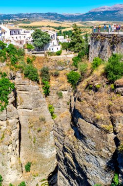 Ronda, İspanya, Tajo Gorge, Puente Nuevo Köprüsü, 27 Haziran 2022