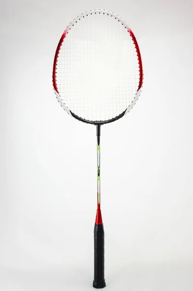 Badminton Racket White Background — Stock Photo, Image