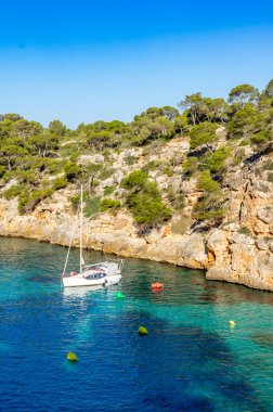 İspanya Majorca adası, Cala Pi plajı, Akdeniz, Balear Adaları