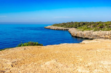 İspanya Majorca adası, Cala Pi plajı, Akdeniz, Balear Adaları